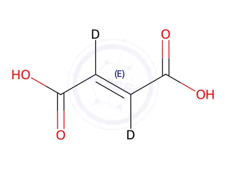 Chemical structure of Fumaric acid-d2