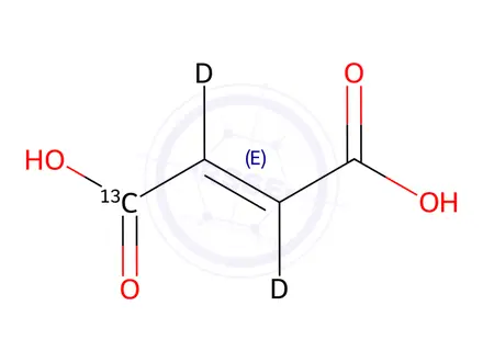 Chemical structure of Fumaric acid-1-¹³C,2,3-d₂