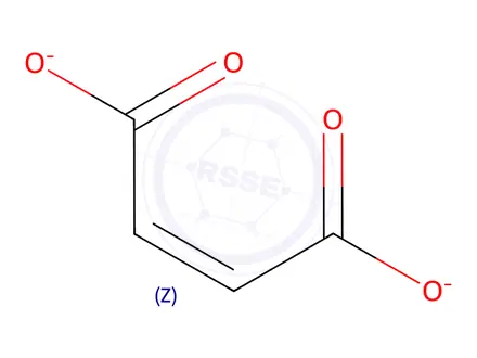 Chemical structure of Potassium maleate