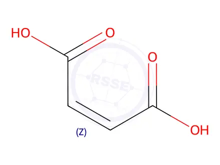Chemical structure of Maleic acid