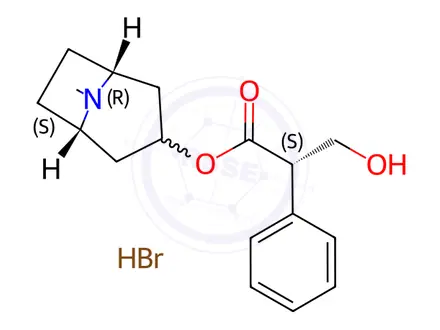Chemical structure of Hyoscyamine hydrobromide