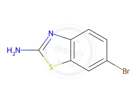 Chemical structure of 2-Amino-6-bromobenzothiazole