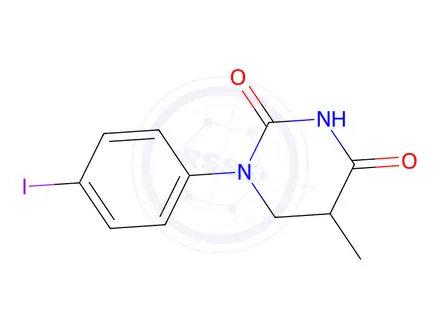 Chemical structure of 1-(4-Iodophenyl)-5-methyldihydropyrimidine-2,4(1H,3H)-dione
