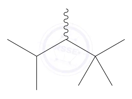 Chemical structure of 2,2,3,4-Tetramethyl Pentane
