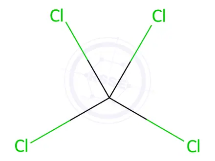 Chemical structure of Tetrachloromethane