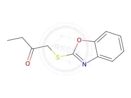 Chemical structure of 1-(Benzo[d]oxazol-2-ylthio)butan-2-one
