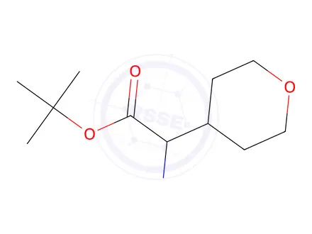 Chemical structure of tert-Butyl 2-amino-2-(tetrahydro-2H-pyran-4-yl)acetate