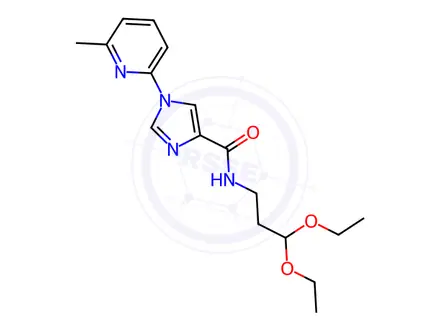 Chemical structure of N-(3,3-Diethoxypropyl)-1-(6-methylpyridin-2-yl)-1H-imidazole-4-carboxamide