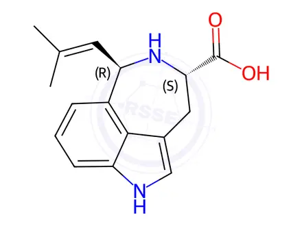 Chemical structure of trans-Clavicipitic acid