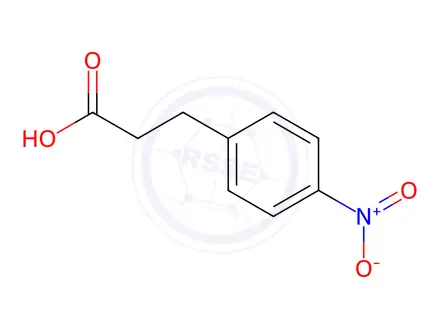 Chemical structure of 3-(4-Nitrophenyl)propanoic Acid