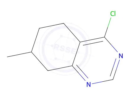 Chemical structure of (S)-4-Chloro-7-methyl-5,6,7,8-tetrahydroquinazoline