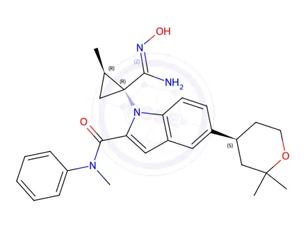 Chemical structure of Orforglipron impurity 83