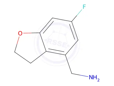 Chemical structure of (6-Fluoro-2,3-dihydrobenzofuran-4-yl)methanamine