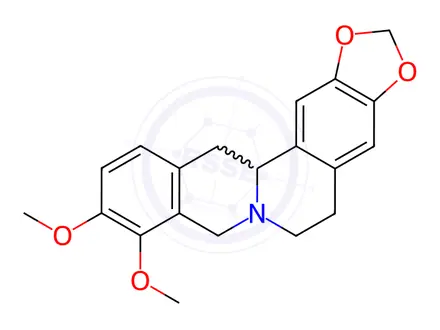 Chemical structure of Tetrahydroberberine