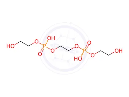 Chemical structure of 4,9-dihydroxy-3,5,8,10-tetraoxa-4,9-diphosphadodecane-1,12-diol 4,9-dioxide