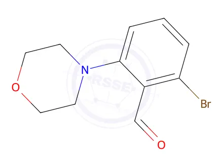 Chemical structure of 2-Bromo-6-(morpholino)benzaldehyde
