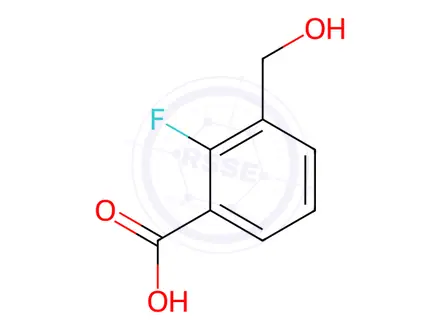 Chemical structure of 2-​Fluoro-​3-​(hydroxymethyl)​benzoic Acid