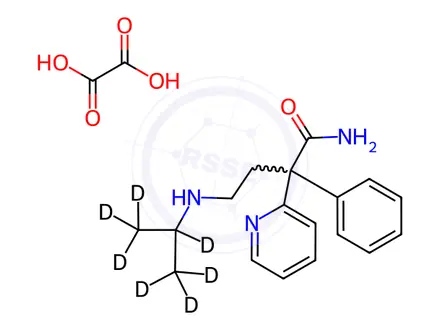 Chemical structure of Desisopropyl Disopyramide-d7 Oxalate