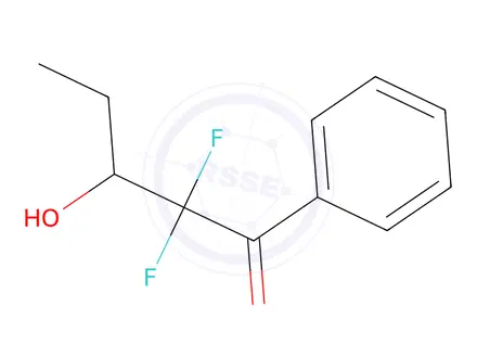 Chemical structure of 1-Pentanone, 2,2-difluoro-3-hydroxy-1-phenyl-(9CI)