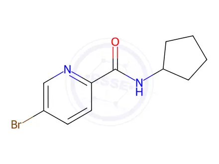 Chemical structure of N-Cyclopentyl 5-bromopicolinamide