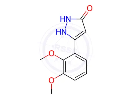 Chemical structure of 5-(2,3-Dimethoxyphenyl)-1,2-dihydro-3H-pyrazol-3-one