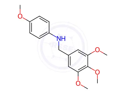 Chemical structure of N-(4-methoxyphenyl)-(3,4,5-trimethoxybenzyl)amine