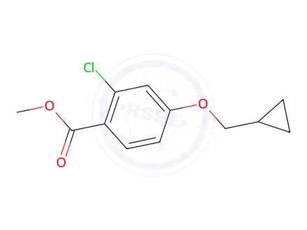Chemical structure of Methyl 2-Chloro-4-(cyclopropylmethoxy)benzoate