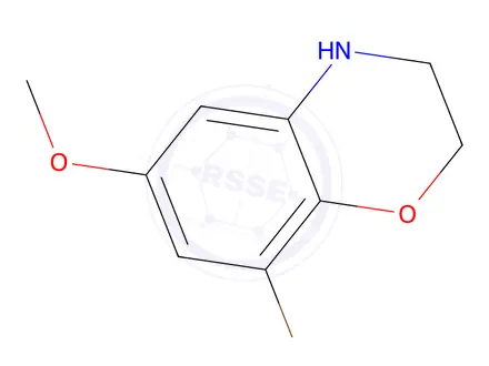 Chemical structure of 8-bromo-6-methoxy-3,4-dihydro-2H-1,4-benzoxazine