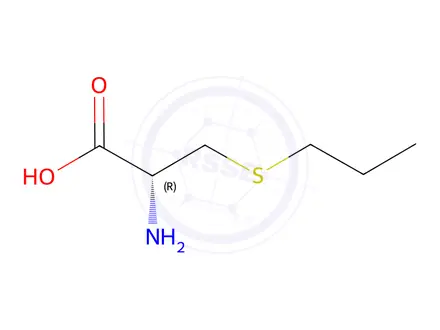 Chemical structure of (R)-2-Amino-3-(propylthio)propanoic acid