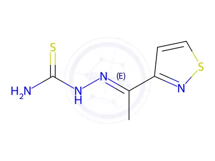 Chemical structure of 1-(3-Isothiazolyl)ethanone thiosemicarbazone