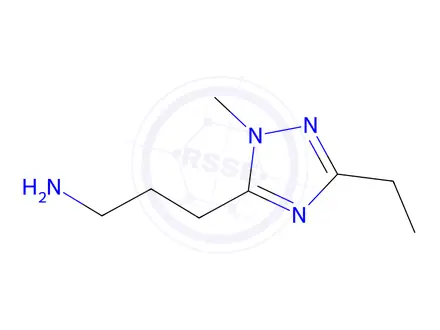 Chemical structure of 3-(3-Ethyl-1-methyl-1h-1,2,4-triazol-5-yl)propan-1-amine