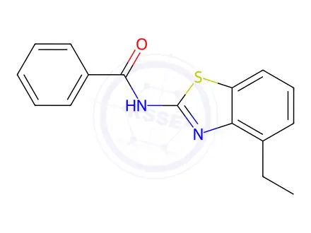 Chemical structure of N-(4-Ethylbenzo[d]thiazol-2-yl)benzamide