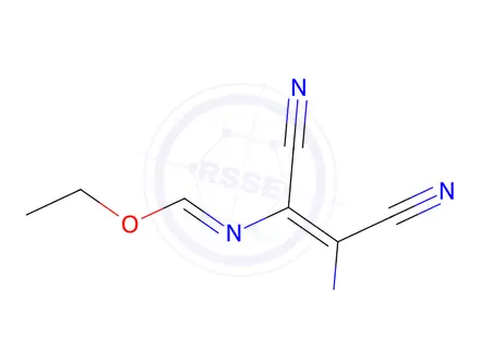 Chemical structure of Ethyl N-(2-amino-1,2-dicyanovinyl)formimidate
