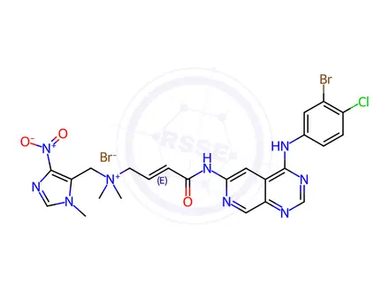 Chemical structure of Tarloxotinib Bromide