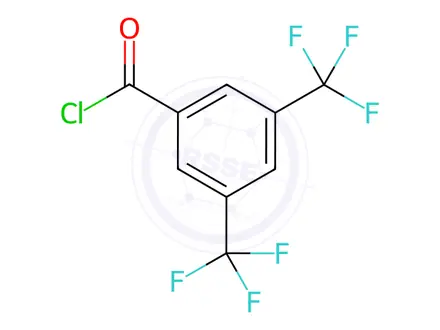 Chemical structure of 3,5-Bis(trifluoromethyl)benzoyl chloride