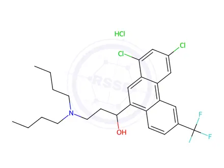 Chemical structure of Halofantrine Hydrochloride