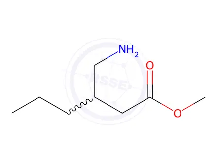 Chemical structure of Methyl 3-(aminomethyl)hexanoate