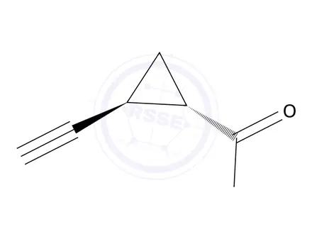 Chemical structure of (1S,2S)-2-Ethynylcyclopropanecarboxylic acid