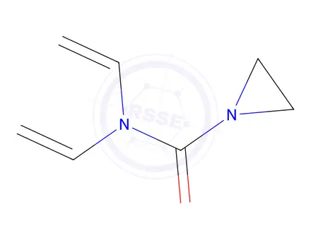 Chemical structure of 1-Aziridinecarboxamide,N,N-diethenyl-(9CI)
