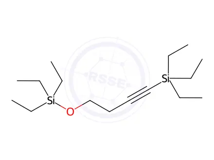 Chemical structure of Triethyl((4-(triethylsilyl)but-3-yn-1-yl)oxy)silane