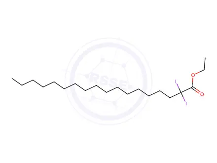 Chemical structure of Ethyl Diiodostearate