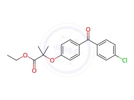 Chemical structure of Fenofibric Acid Ethyl Ester