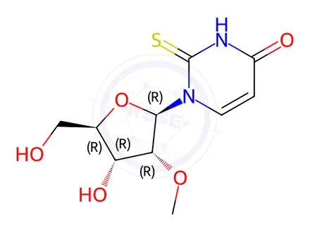 Chemical structure of 2'-O-Methyl-2-thiouridine