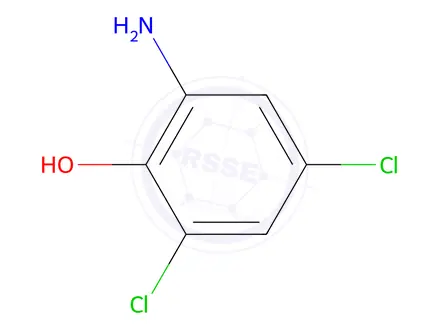 Chemical structure of 2-Amino-4,6-dichlorophenol