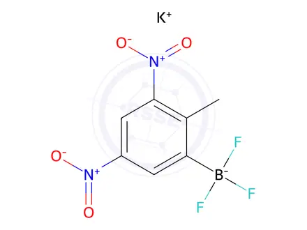 Chemical structure of Potassium (3,5-Dinitro-2-methylphenyl)trifluoroborate