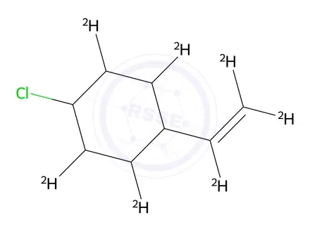 Chemical structure of 4-Chlorostyrene D7