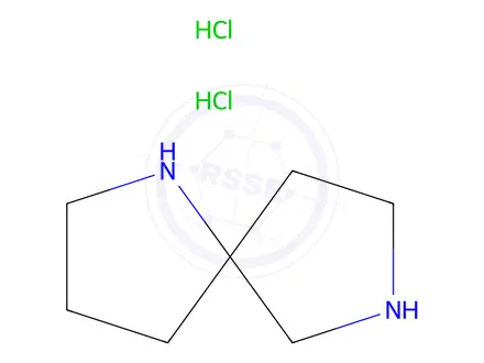 Chemical structure of 1,7-diazaspiro[4.4]nonane dihydrochloride