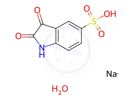 Chemical structure of Isatin-5-sulfonic Acid Monosodium Salt Monohydrate