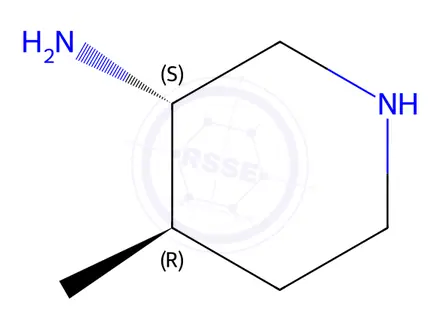 Chemical structure of (3S,4R)-4-methylpiperidin-3-amine