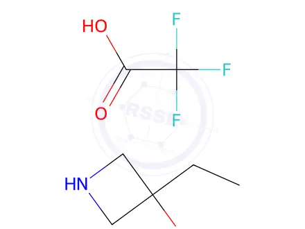 Chemical structure of 3-Ethylazetidin-3-ol trifluoroacetic acid
